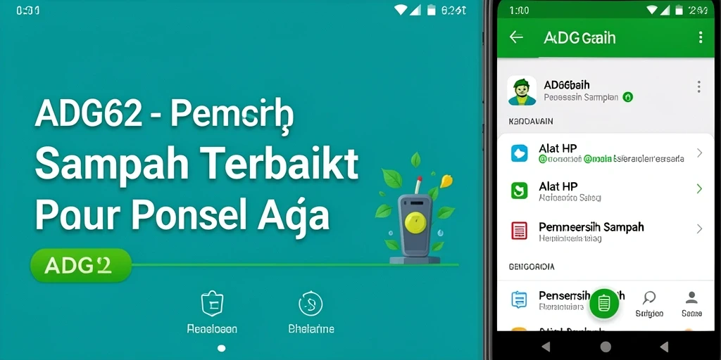 Tampilan antarmuka ADG62 yang intuitif untuk Pembersih Sampah.