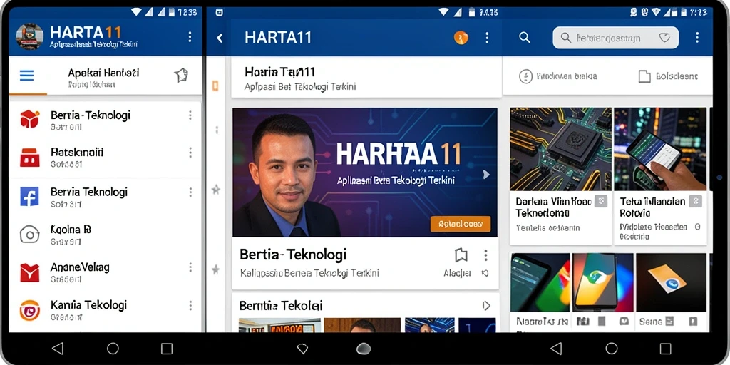 Screenshot antarmuka HARTA11 yang menarik dan informatif.
