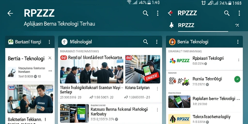 Antarmuka RPZZZ yang modern dan user-friendly.