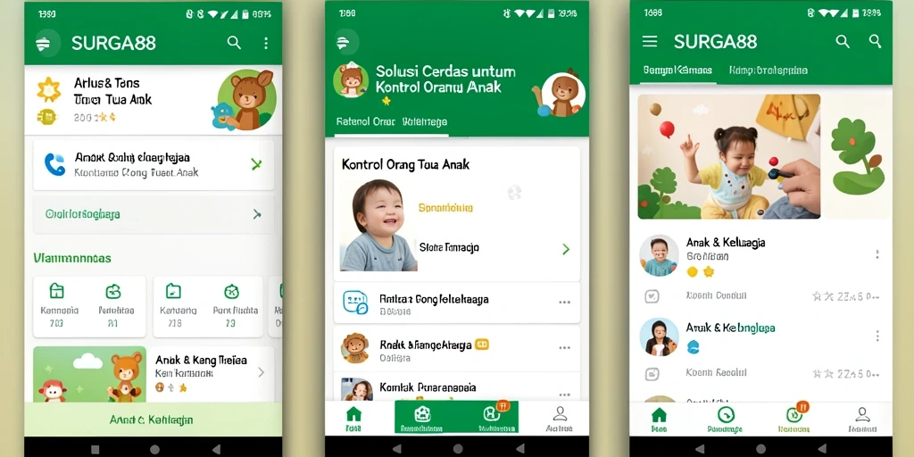 Antarmuka SURGA88 yang intuitif untuk kontrol orang tua.