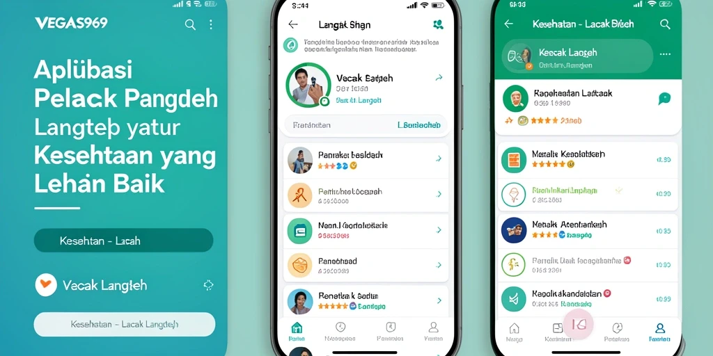 Antarmuka aplikasi VEGAS969 yang menampilkan pelacakan langkah harian.